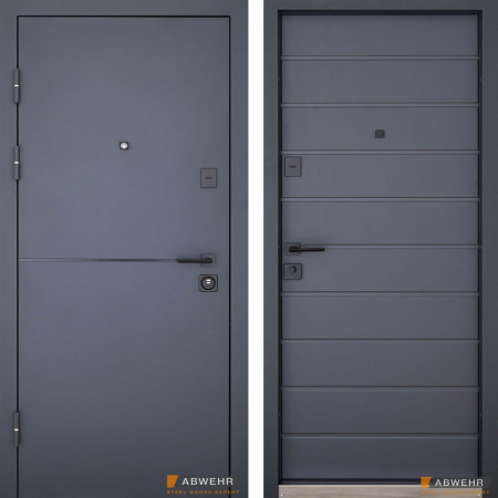 Вхідні двері ABWEHR DEFENDER (KTM) 76 Solid grey