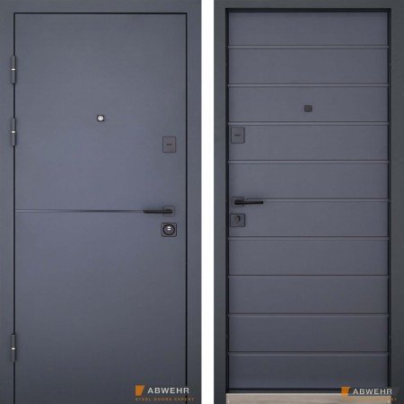 Вхідні двері ABWEHR DEFENDER (KTM) 76 Solid grey