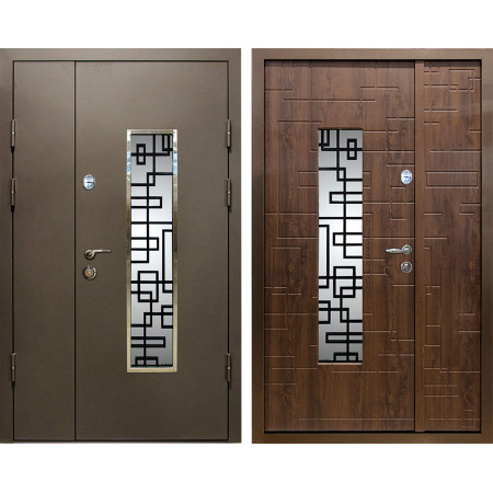 Вхідні двері MAGDA ТИП 4 МОДЕЛЬ 143 ковка 18 дуб бронзовий