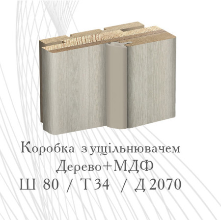 Коробка StilDoors "сендвіч" телескоп 80/34/2070