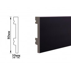 Плінтус з дюрополімеру 8010 чорний 5004-4