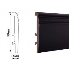 Плінтус з дюрополімеру 9916 чорний 5004-4
