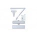 Дотягувач накладний RYOBI 8853 SILVER UNIV ARM EN 2 / 3 65 кг 965 мм * 880