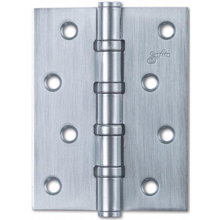 Дверна петля універсальна Safita 100*75*2,5mm 4BB MSC матовий хром