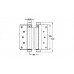 Петля для двостороннього відкриття нікельована 125 мм D22 мм 180 для дверей вагою 27 кг.