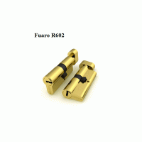 Циліндр Fuaro з вертушкою R602 / 90 mm (40 + 10 + 40) PB латунь 5 кл.