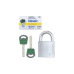 Замок висячий MUL-T-LOCK G55 CLASSIC 064 2KEY ARC-GREY-INS NR-shackle 27мм 10мм BOX-M