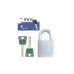 Замок висячий MUL-T-LOCK G47 7x7 0767 2KEY DND77-GREY-INS NR-shackle 26.5мм 8мм BOX-M