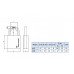 Замок висячий MUL-T-LOCK G47 7x7 0767 2KEY DND77-GREY-INS NR-shackle 26.5мм 8мм BOX-M