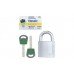 Замок висячий MUL-T-LOCK G55 CLASSIC 064 2KEY ARC-GREY-INS NR-shackle 27мм 10мм BOX-M