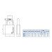 Замок висячий MUL-T-LOCK G55 *INTERACTIVE+ 264S+ 2KEY DND3D-BLUE-INS NR-shackle 27мм 10мм BOX-M