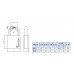 Замок висячий MUL-T-LOCK G55 CLASSIC 064 2KEY ARC-GREY-INS NR-shackle 27мм 10мм BOX-M