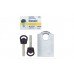 Замок висячий MUL-T-LOCK G55P CLASSIC 064 2KEY ARC-BLACK NR-shackle 23мм 10мм BOX-M