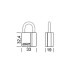 Замок висячий ABLOY PL320 CLASSIC 2KEY CLS-C NR-shackle 20мм 5мм BOX