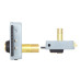 Замок електромеханічний VIRO V97 8972.0794.2 BS50 / 80мм L 12VAC NC CYL_3KEY GATE накладний, з кнопкою, внутрішнього відкривання GREY