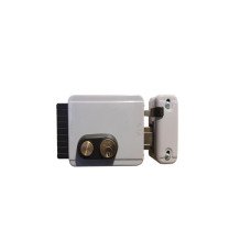 Замок електромеханічний VIRO BLOCK-OUT 8977.07121 BS50/80мм R 12VAC NC CYL-3KEY GATE накладний, з кнопкою, відкривання всередину GREY (UKR-LEFT T1)
