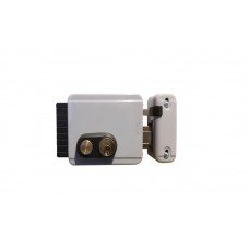 Замок електромеханічний VIRO BLOCK-OUT 8977.07121 BS50/80мм R 12VAC NC CYL-3KEY GATE накладний, з кнопкою, відкривання всередину GREY (UKR-LEFT T1)
