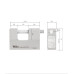 Замок висячий DISEC MG600 MAGNETIC-6G KM0P20 2KEY SLID-shackle 20мм 12мм BOX