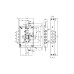 Замок врізний MUL-T-LOCK 3-WAY MATRIX DFM10328M CR UNIV BS65мм 85мм 3KEY MTR_M 100мм w/o_SP