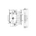 Замок врізний MUL-T-LOCK 3-WAY OMEGA OFMPB10328L CR UNIV BS65мм 85мм
