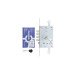 Замок врізний MUL-T-LOCK 3-WAY OMEGA OFMPB10328L CR UNIV BS65мм 85мм